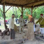 Pokaz podczas XV warsztatów archeologicznych Żelazne Korzenie