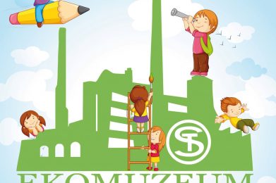 Plakat informacyjny zajęć wakacyjnych " Lato w Hucie" edukacyjne środy